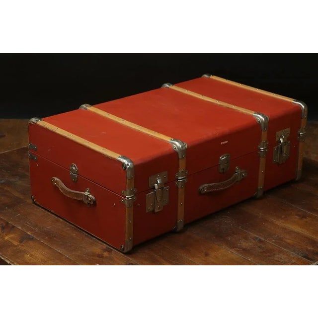 Curved Cabin Trunk from Manufrance For Sale - Image 3 of 9