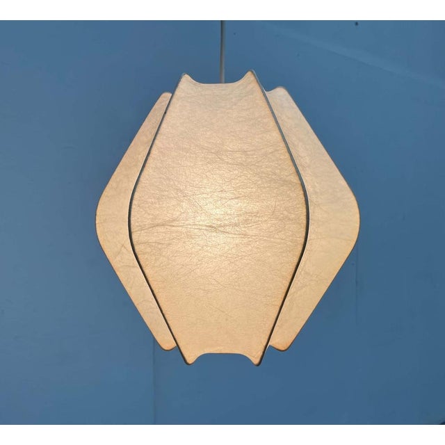 Mid-Century Modern German Cocoon Pendant Lamp by Friedel Wauer for Goldkant Leuchten, 1960s For Sale - Image 12 of 18