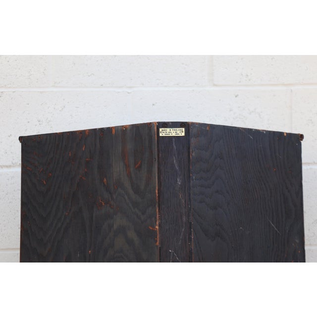 Antique 1920s English Oak Corner Cabinet by Walter Skull & Son Ltd. For Sale - Image 17 of 18