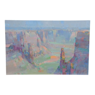 Utah Canyon Original Oil on Canvas by Vahe Yeremyan For Sale
