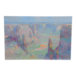 Utah Canyon Original Oil on Canvas by Vahe Yeremyan