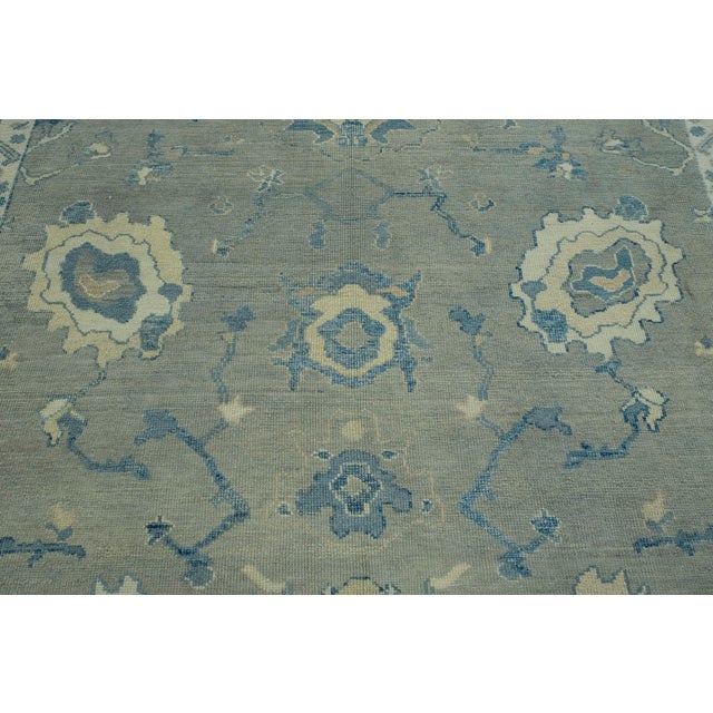 Turkish Oushak Rug 10'4" x 13'7" #18596 For Sale In Houston - Image 6 of 8