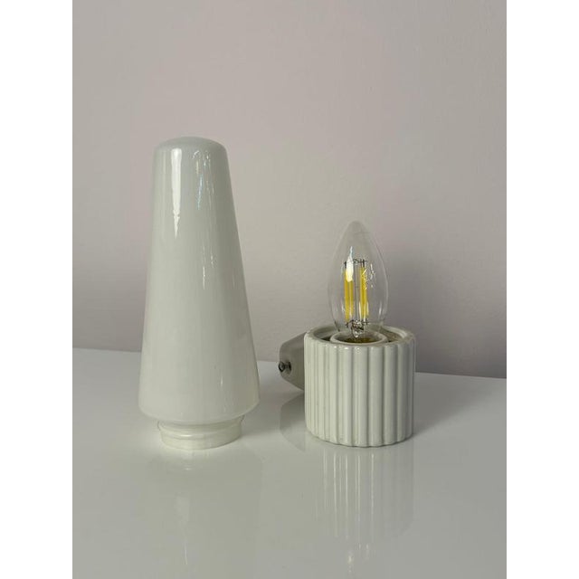 White Model 6020 Wall Lamp by Sigvard Bernadotte for Ifö For Sale - Image 6 of 11