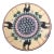 1990s Denise Ford Arabian Themed Beige Pottery Plate For Sale
