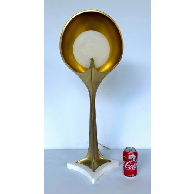 Original retail $6000, elegant and unique Jean Louis Deniot for Baker Iolite Table Lamp, very modern, solid bronze, white...