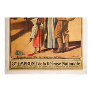 1917 French World War One Poster "Compagnie Algérienne: Souscrire, C'est Hâter Son Retour Avec La Victoire" - Jonas, Lucien