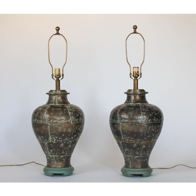 Brass Table Lamps by Ethan Allen Chairish