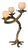 Sculptural Bronze Table Lamp with Opaline Glass Shades For Sale