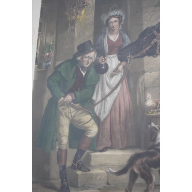 Sculpture Materials Vintage European Color Engraving of Horse For Sale - Image 7 of 12