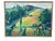 1980s 1980's Acrylic Framed Italian Landscape Framed Painting, Signed on Revers For Sale - Image 5 of 7