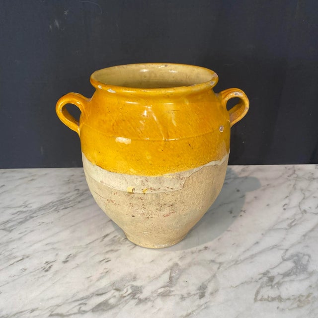 French French Confit Pot With Yellow Glaze From the 19th Century #8811 For Sale - Image 3 of 7