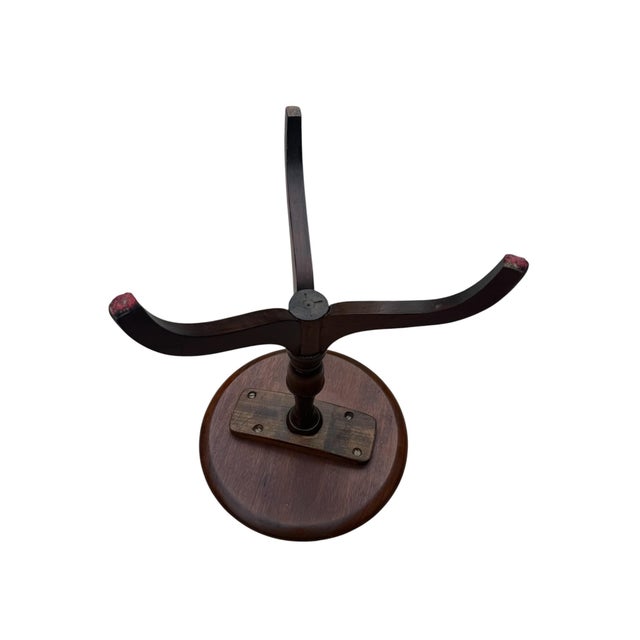 1940s Vintage Petite Georgian Revival Mahogany Wine Table For Sale - Image 5 of 9