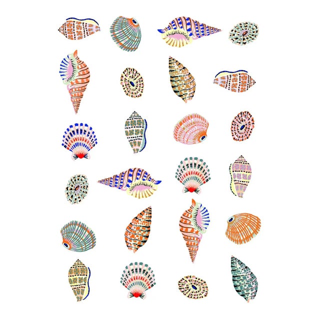 "Beach House Shells" Contemporary Giclee Print by Sarah Gordon - 16 X 20 For Sale