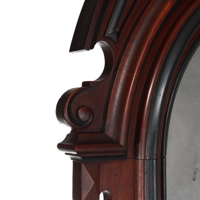 Antique Berkey & Gay School Victorian Walnut & Marble Dresser With Ebonized Trim, Attrbiuted For Sale - Image 9 of 14