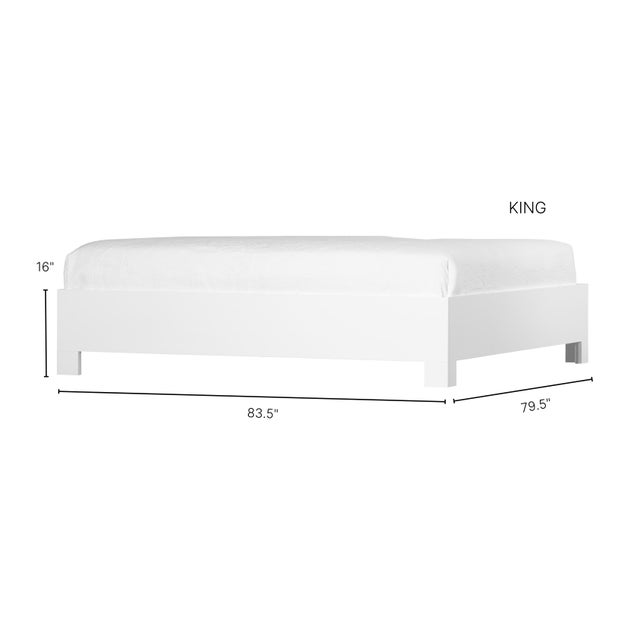 Finn Platform Bed King - Turquoise For Sale - Image 9 of 12