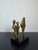 Late 20th Century Modern Abstract Geometric Bronze Sculpture on Black Granite Base, Brazil 1980s For Sale - Image 5 of 12