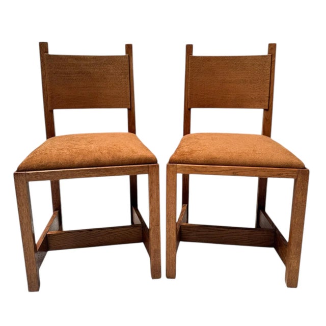 Brown Art Deco Side Chairs by Hendrik Wouda for Pander, 1924, Set of 2 For Sale - Image 8 of 15