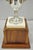 Vintage 1970s Art Deco Silver Metal Marble & Wood Figural Golf Trophy Award Cup For Sale - Image 9 of 17