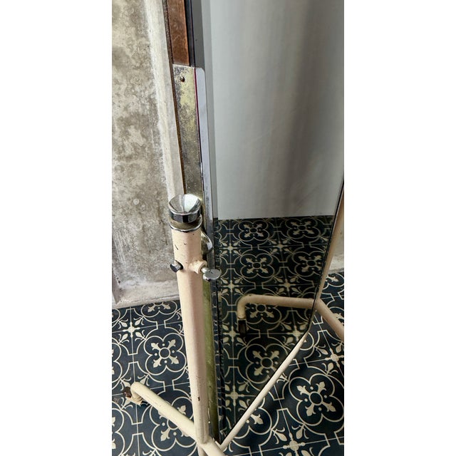 Vintage Art Deco Cheval Mirror with Industrial Function, 1930s For Sale - Image 3 of 17