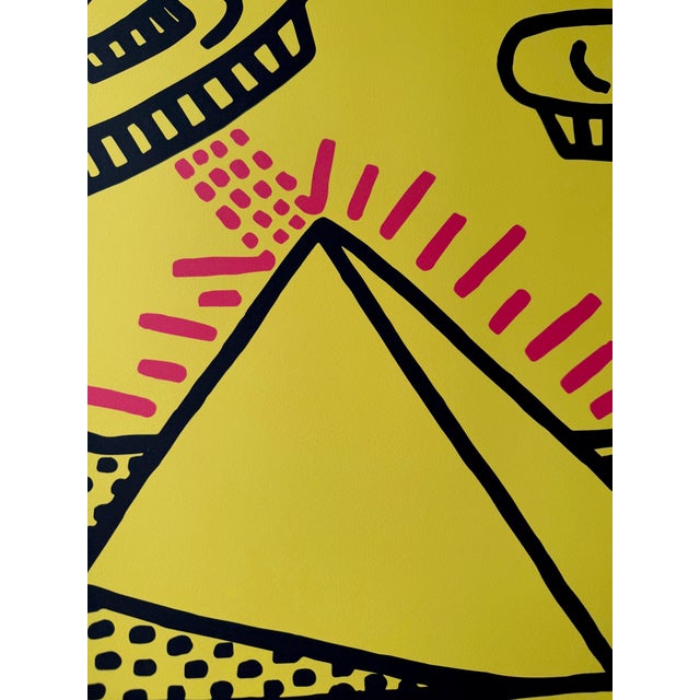 Keith Haring (1958-1990), Untitled, 1984, (Pyramid With UFOs), Copyright Keith Haring Foundation, Licensed by Artestar New York Reproduction For Sale - Image 12 of 12