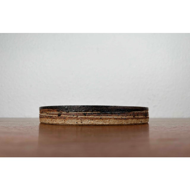 Mid-Century Modern Danish Studio Pottery Bowl by Tue Poulsen for Tue Keramik, 1960s, in Very Good conditions. Designed...