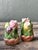 Lavender Vintage Glazed Ceramic Tulip Salt and Pepper For Sale - Image 8 of 12