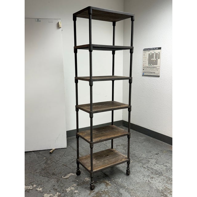 Industrial Luay Al-Rawi for Restoration Hardware Dutch Industrial Single Shelving For Sale - Image 3 of 12