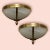 White Large Marbled Glass and Brass Sconces, 1970s, Set of 2 For Sale - Image 8 of 9