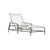 Brown Jordan Kantan Aluminum Suncloth Chaise Lounge, Textured Pewter frame with White fabric For Sale - Image 12 of 12