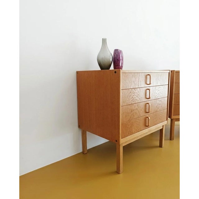 Tan Vintage Swedish Chests of Drawers by Bertil Fridhagen for Bodafors, 1960s, Set of 2 For Sale - Image 8 of 9