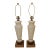 Circa 1950s American Pair of Glass Faux Marble Lamps For Sale