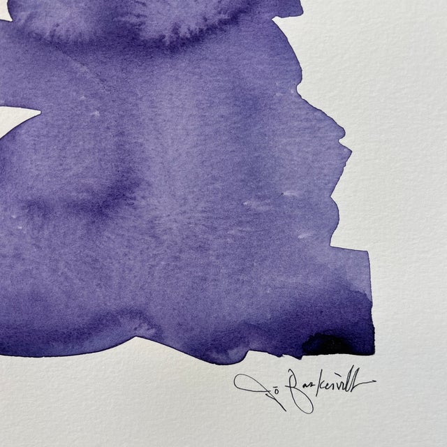 Unframed Works on Papery Artist: Jo Baskerville Signed and each one comes with a COA French Arches Paper Purple Ink Wash...