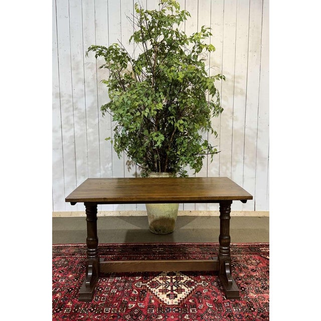 English Bistro Table in Ash and Beech, 1970s, in Good conditions. Designed 1980 to 1989