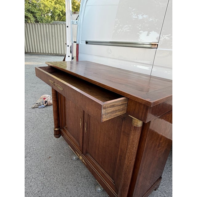 Brown 19th Century French Empire Server For Sale - Image 8 of 16