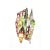 Central Park View - Architectural Colorful Watercolor Painting on Paper by Maria C. Bernhardsson For Sale