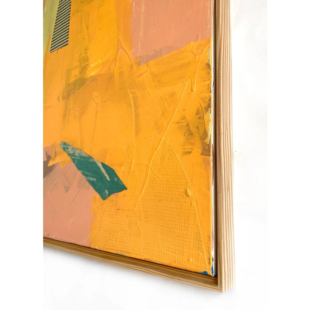 Contemporary "Citrus Sherbet" 2024 Framed Painting by Jessalin Beutler For Sale - Image 3 of 7
