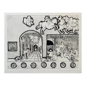 1972 Adrienne Anderson Annunciation Etching