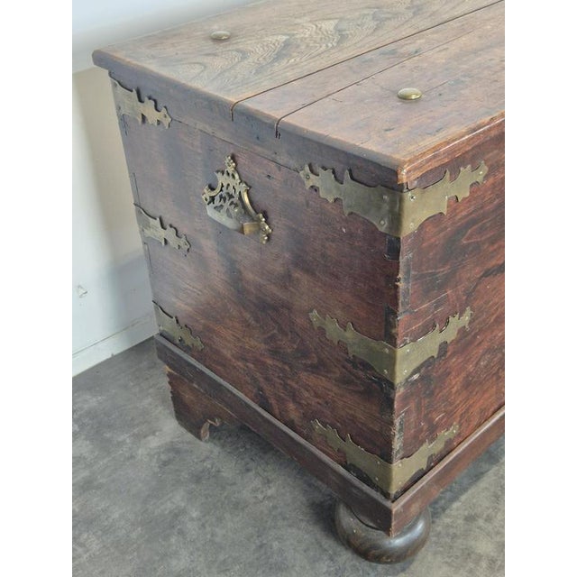 Large 18th Century Flemish Chest For Sale - Image 10 of 13