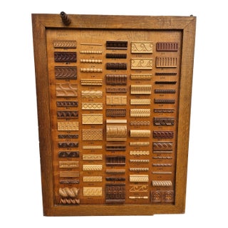Mercantile Architectural Wood Molding Trim Display (Panel D) For Sale