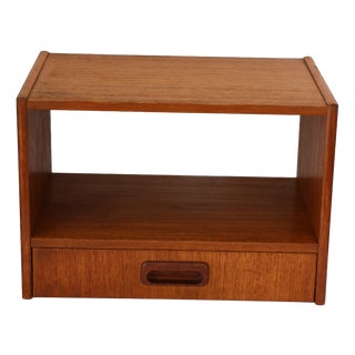 Scandinavian Wall-Mounted Bedside Table with Drawer, 1960s For Sale