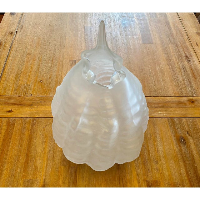 Limited Series Glass Sculpture ‘Circium' in Frost by Nikolas Weinstein, a Frank Gehry Colleague For Sale - Image 10 of 11