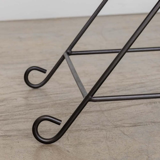 Panoplie Iron Loop Bench, Camel Mohair For Sale - Image 12 of 12