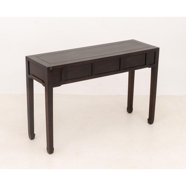 Wood Chinese Hardwood Console Table For Sale - Image 7 of 7