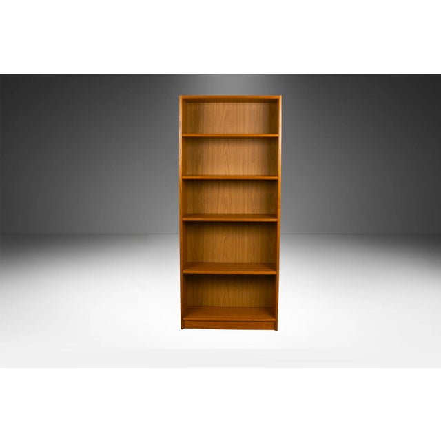 Mid Century Teak Tall Bookcase 72" Tall For Sale - Image 10 of 12