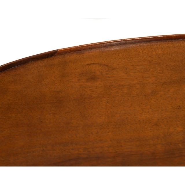 Brown Antique French Walnut Coffee Cocktail Table Cabriole Leg Hoof Feet For Sale - Image 8 of 12