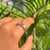 Pinion Bezel Set 2.07 Ct Zambian Emerald Three Stone Diamond Wedding Band Size 5.5 For Sale - Image 10 of 16