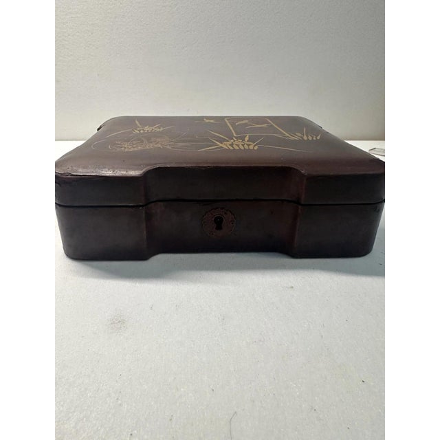Antique Japanese Lacquer Box, 1930s For Sale - Image 6 of 13