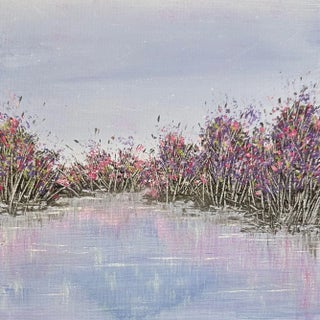 "Thinking of Spring" Contemporary Original Impressionist Style Landscape Painting by Deb Bossert For Sale