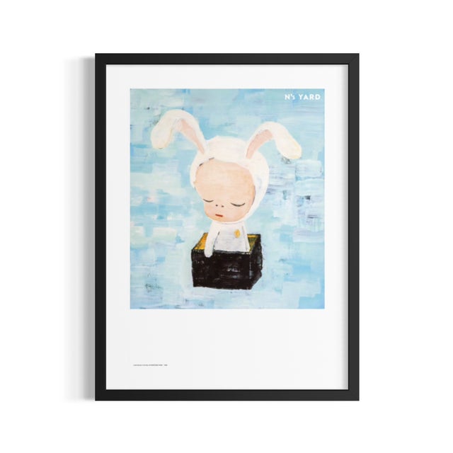 Yoshitomo Nara 奈良美智 Little Bunny in the Box Poster Accompanied by a Certificate of Authenticity Dimension: 20.3 x 14.3 in...