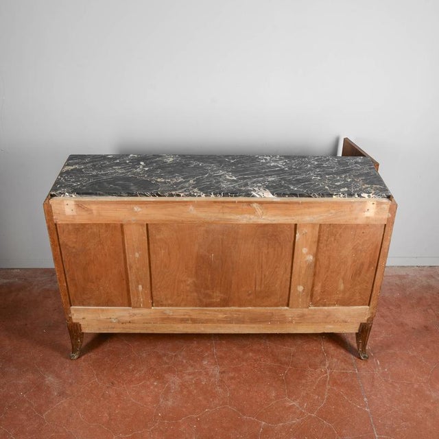 Black Art Deco Sideboard in Walnut Burl with Black Marble Top For Sale - Image 8 of 18